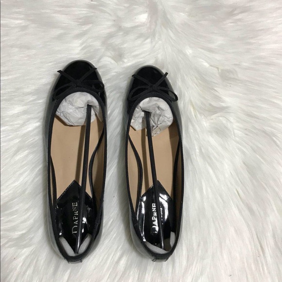 Black patent leather ballerina flats - Picture 2 of 3